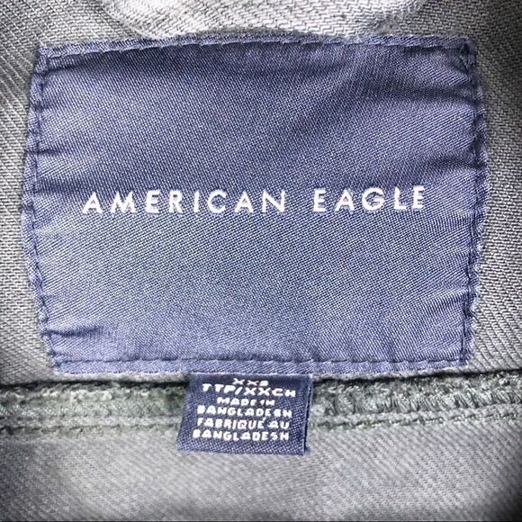 AMERICAN EAGLE | Oversized Denim Jean Jacket XXS - Picture 8 of 10